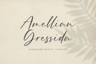 Amellian Gressida: A Modern Signature Typeface for Creative Brands