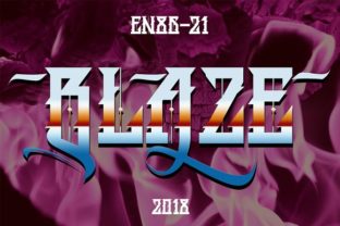 BLAZE: A Modern Blackletter Typeface for Bold Digital Branding