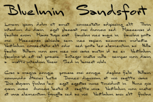 Bluelmin Sandsfort: A Naive Handwritten Font for Unique Digital Branding