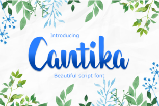 Cantika Script Handwritten Font for Romantic Campaigns