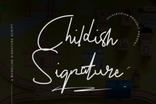 Childish Signature: The Handwritten Font for Polished Brand Identity