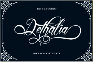 Dethalia: A Classic Calligraphy Font for Editorial Design