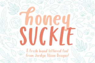Honey Suckle: A Romantic Script Handwritten Font for Crafters