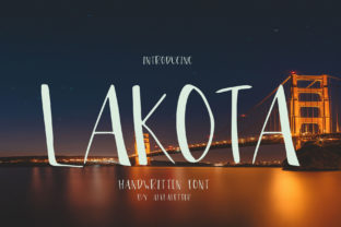 Lakota Font: A Bold Handwritten Script for Designers