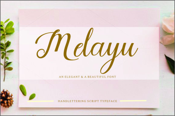 Melayu Script: The Modern Handwritten Typeface for Elegant Craft Designs