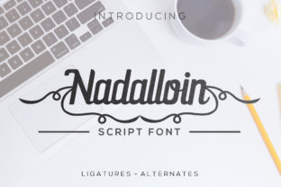 Nadalloin: A Geometric Modern Script Font for Polished Branding
