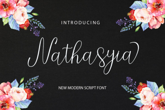 Nathasyia Script: A Modern Typeface for Polished Brand Identity