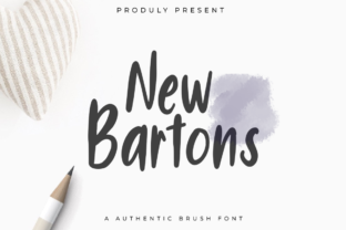 New Bartons: The Handmade Brush Font for Bold Campaign Headlines