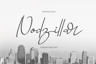 Nodzillar: The Classic Signature Font for Handmade Branding