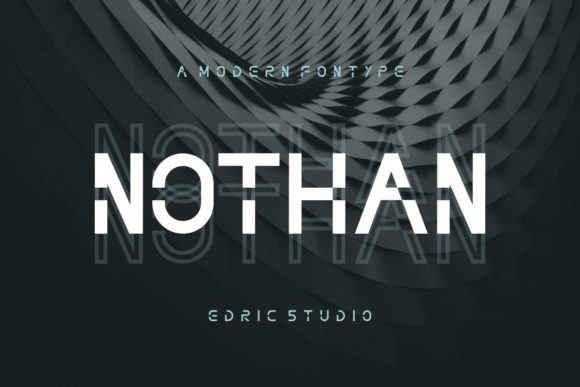 Nothan Typeface for Modern Handmade Branding