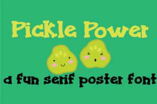 Power Pickle: Whimsical Serif Fonts for Handmade Products