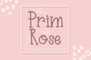 Prim Rose: A Charming Handwritten Slab Serif Font for Crafters