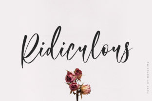 Ridiculous: The Modern Script Handwritten Fonts for Romantic Branding
