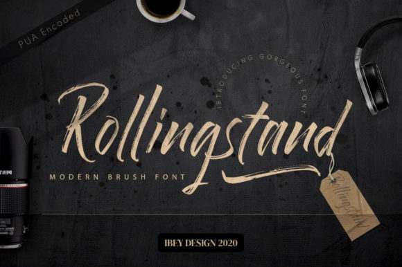 Rollingstand Typeface: A Modern Handwritten Font for Branding and Labels