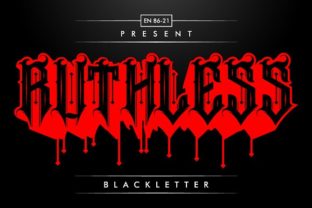 Ruthless Blackletter Typeface for Edgy Campaign Design