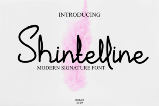 Shintelline: A Signature Script Font for Modern Editorial Design