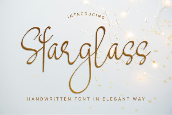 Starglass: The Sweet Script Handwritten Font for Engaging Social Media Graphics
