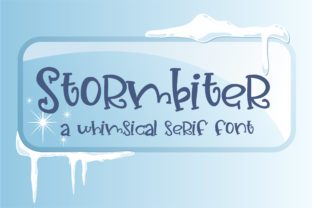 Stormbiter: A Hand-Crafted Serif Font for Seasonal Branding
