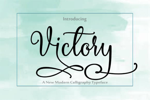 Victory Typeface: Elevate Campaign Visuals with Elegant Script Handwritten Fonts
