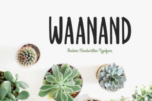 Waanand: A Script Handwritten Typeface for Modern Editorial Design