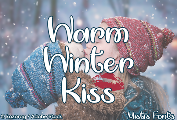 Warm Winter Kiss: The Friendly Handlettering Font for Whimsical Brand Visuals