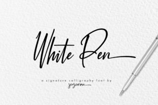 White Pen Script: The Handwritten Font for Polished Branding